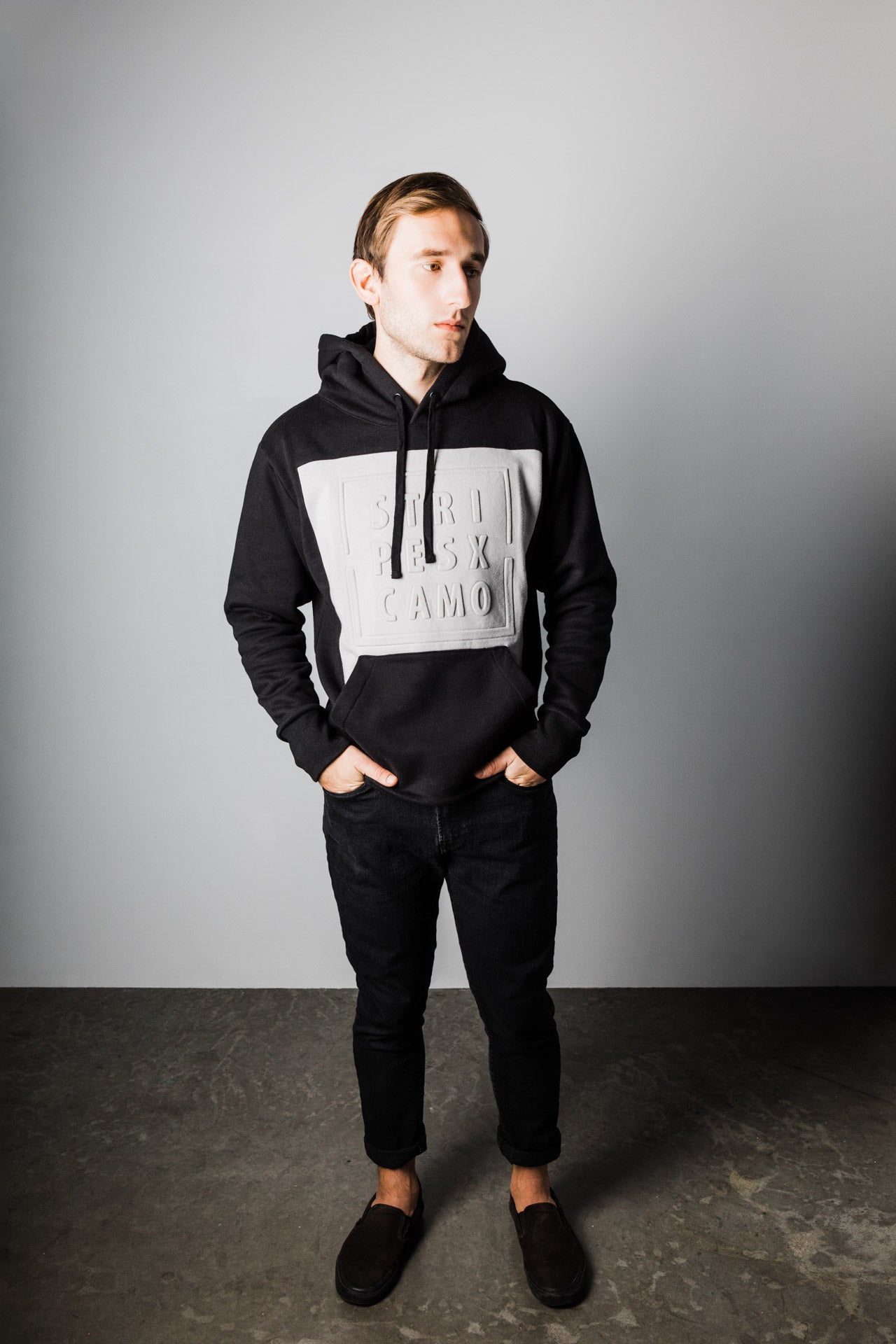 BLACK/GREY HOODIE