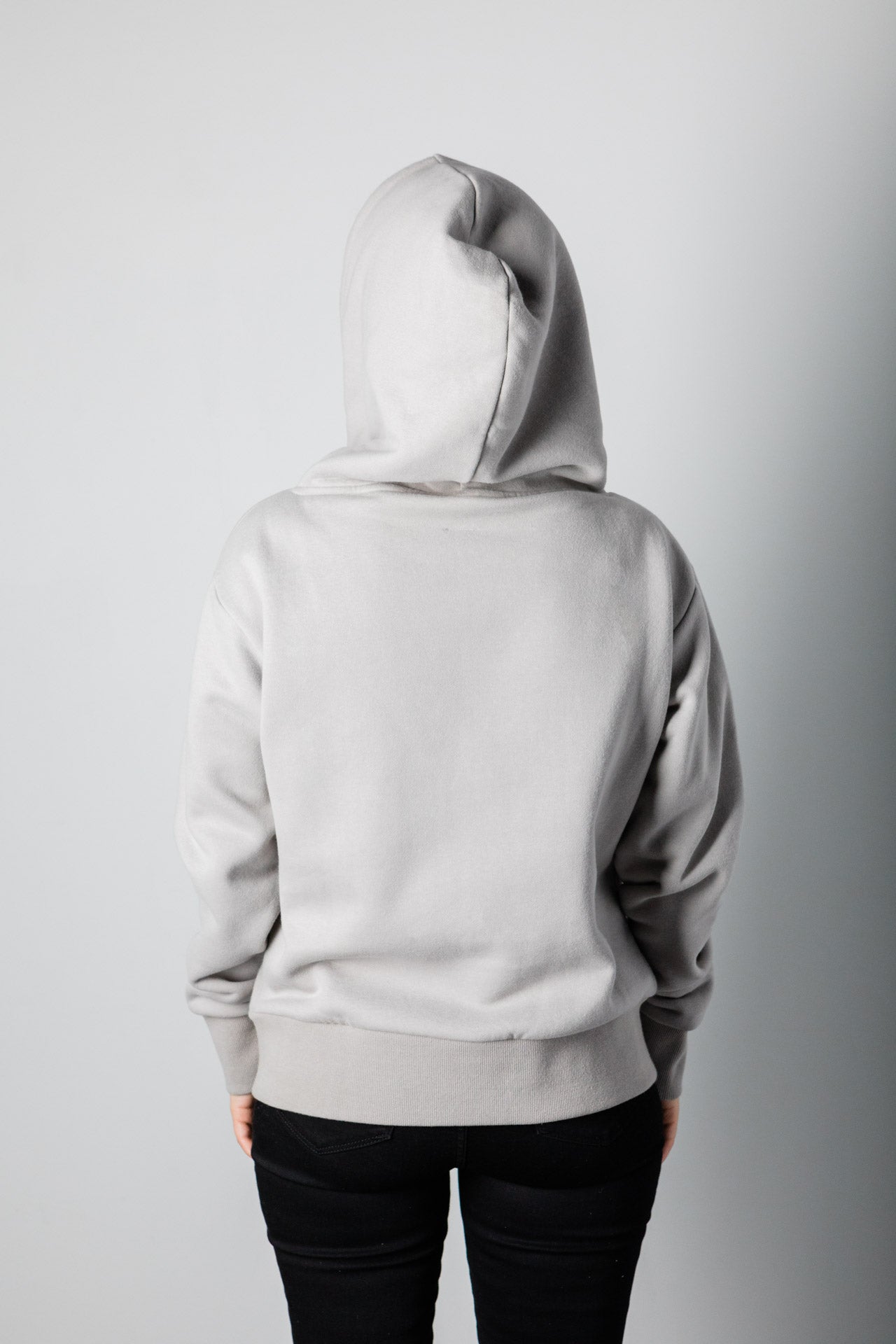 GREY/WHITE HOODIE