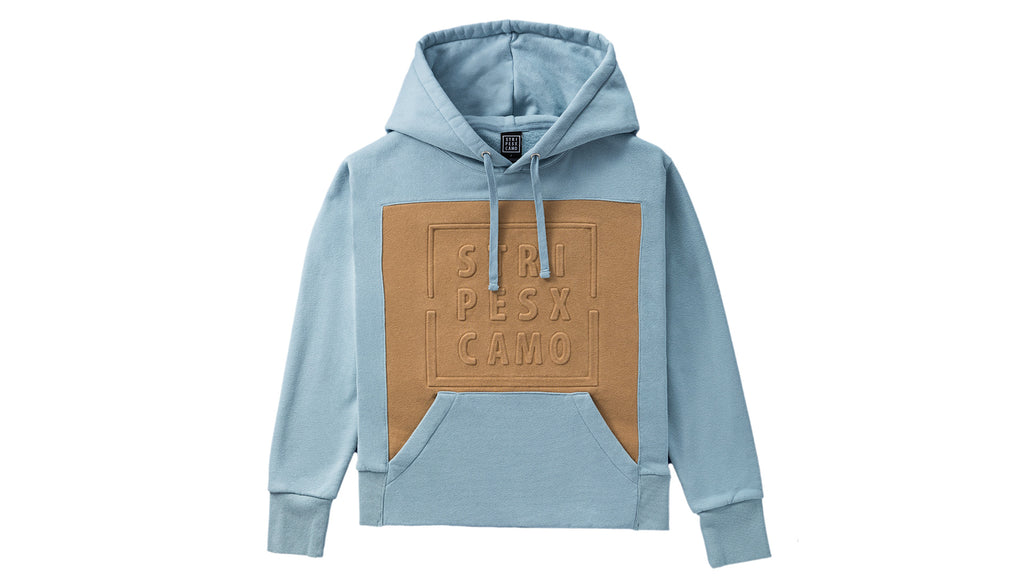 BLUE/BROWN HOODIE