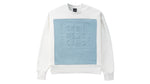 WHITE/BLUE SWEATSHIRT