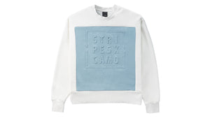 WHITE/BLUE SWEATSHIRT