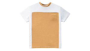 WHITE/BROWN T-SHIRT